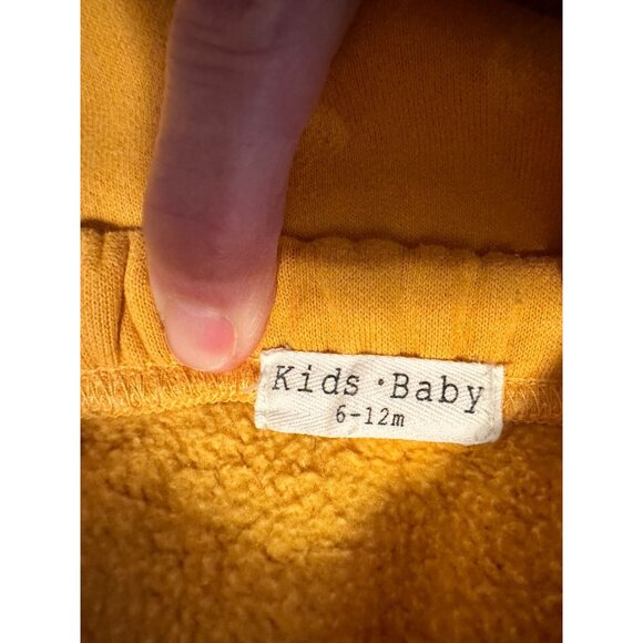 Kids & Baby 6-12M Adorable Yellow Fleece Sweatshirt & Pants Set With Ears - Picture 5 of 5